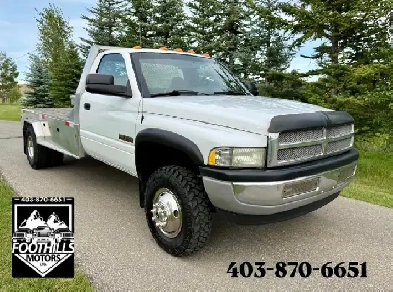 2002 Dodge Ram 3500 Dually Aluminum Flat Deck 5.9L Cummins Turbo