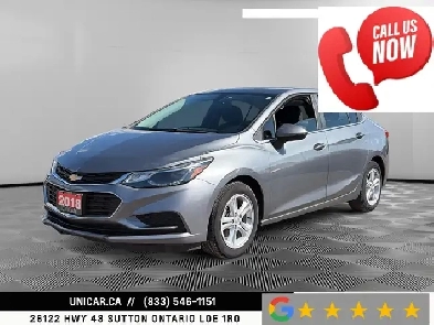 2018 Chevrolet Cruze LT No Accidents Sunroof Premium Audio Backu