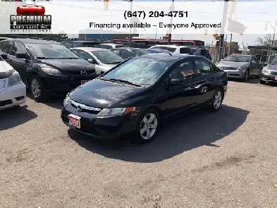 2008 Honda Civic Sdn  3 YEAR WARRANTY INCLUDED