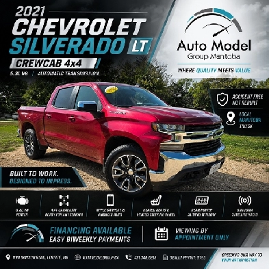 2021 Chevrolet Silverado 1500 LT CREWCAB /82 KM/ACCIDENT FREE/