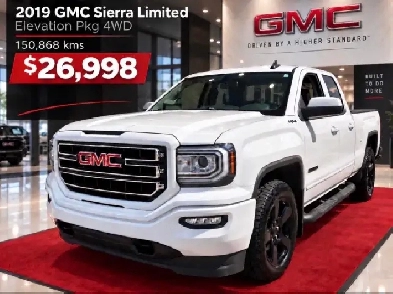 2019 GMC Sierra 1500 Limited Elevation Pkg 4WD 6.5 FT Box - More