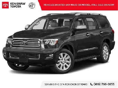 2019 Toyota Sequoia Platinum 5.7L V8 RARE VERY LOW KM / NAVIG...