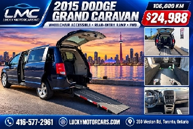 2015 Dodge Grand Caravan MOBILITY WHEELCHAIR ACCESSIBLE VAN-ON