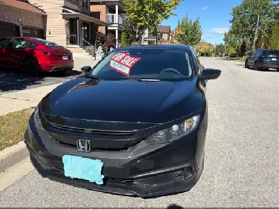 2019 Honda Civic LX Sedan - Black - 158,968 km