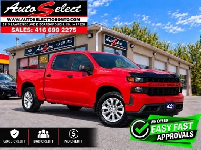 2021 Chevrolet Silverado 1500 Custom 4x4 5.3L V8 Apple Ca...