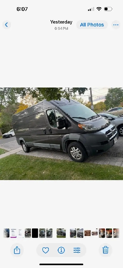2018 Ram ProMaster 2500 High Roof – 117,000 KM – ONE OWNER