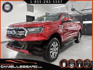 FORD RANGER LARIAT CREW 4 X 4 2020, BTE DE 5 PIEDS, CUIR, CAMERA
