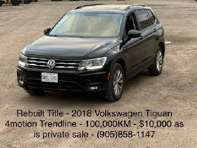 2018 Volkswagen Tiguan 4motion Trendline