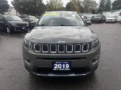 2019 Jeep Compass LIMITED, 4WD, Leather, Panoramic Sunroof, Allo