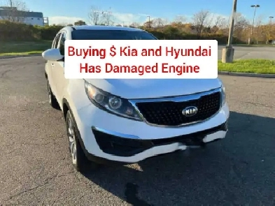 Wanted : Kia and Hyundai / with blown engine