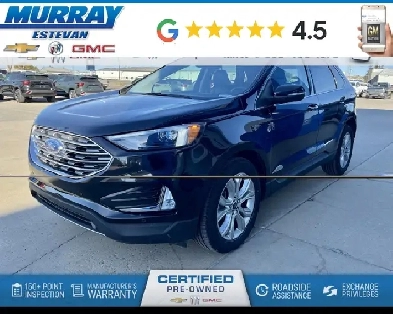 2022 Ford Edge Titanium AWD/ HEATED LEATHER/ SUNROOF/ REMOTE STA