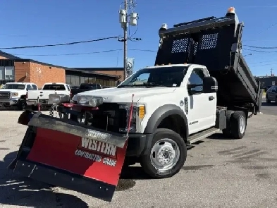 2017 Ford Super Duty F-450 DRW 4X4 DIESEL-9.5FT DUMP BOX-WESTERN