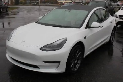 2022 Tesla Model 3 model 3 rwd panoramic navigation white seats