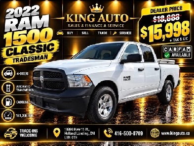 2022 RAM 1500 Classic Tradesman - Financing Available